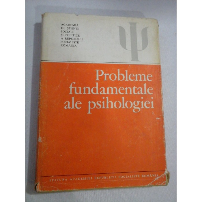    Probleme  fundamentale  ale  psihologiei  -  coordonator  Beniamin  Zorgo  